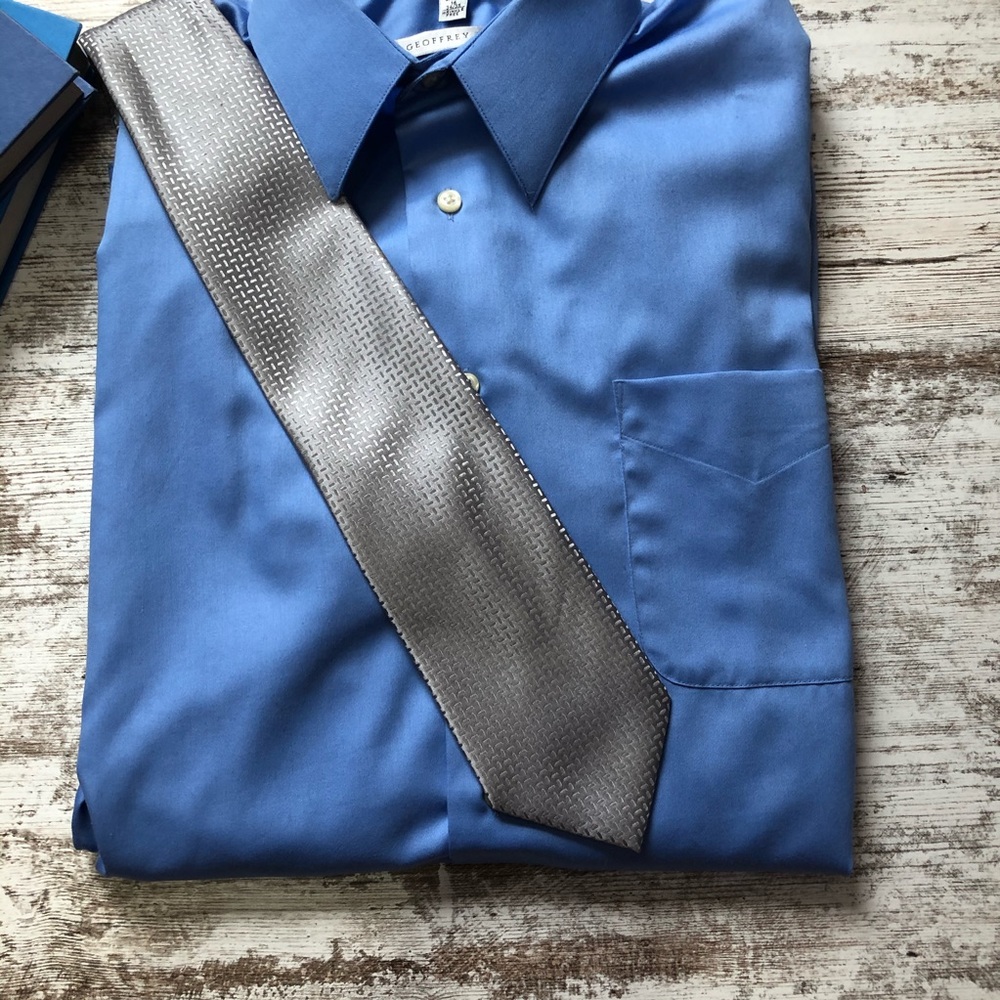 Geoffrey Beene, shirt/tie combo.